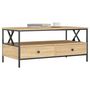 Voir la diapositive 3 : VIDAXL Table basse chêne sonoma 100x51x45 cm bois d ingénierie