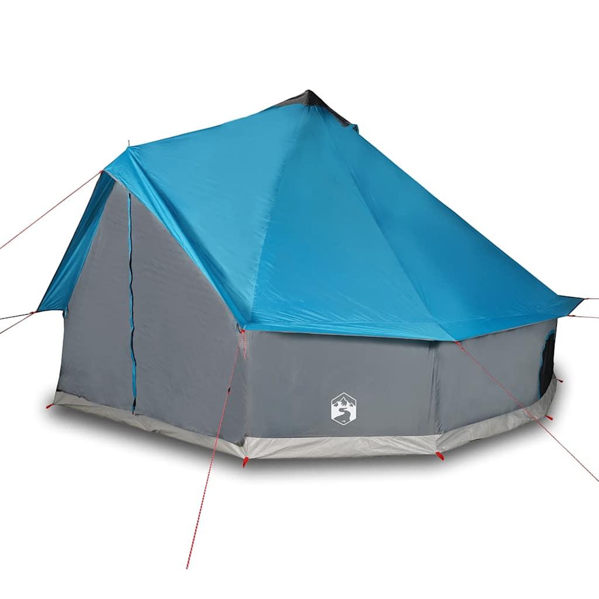 Voir la diapositive 4 : VIDAXL Tente familiale tipi 12 personnes bleu impermeable