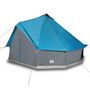 Voir la diapositive 4 : VIDAXL Tente familiale tipi 12 personnes bleu impermeable