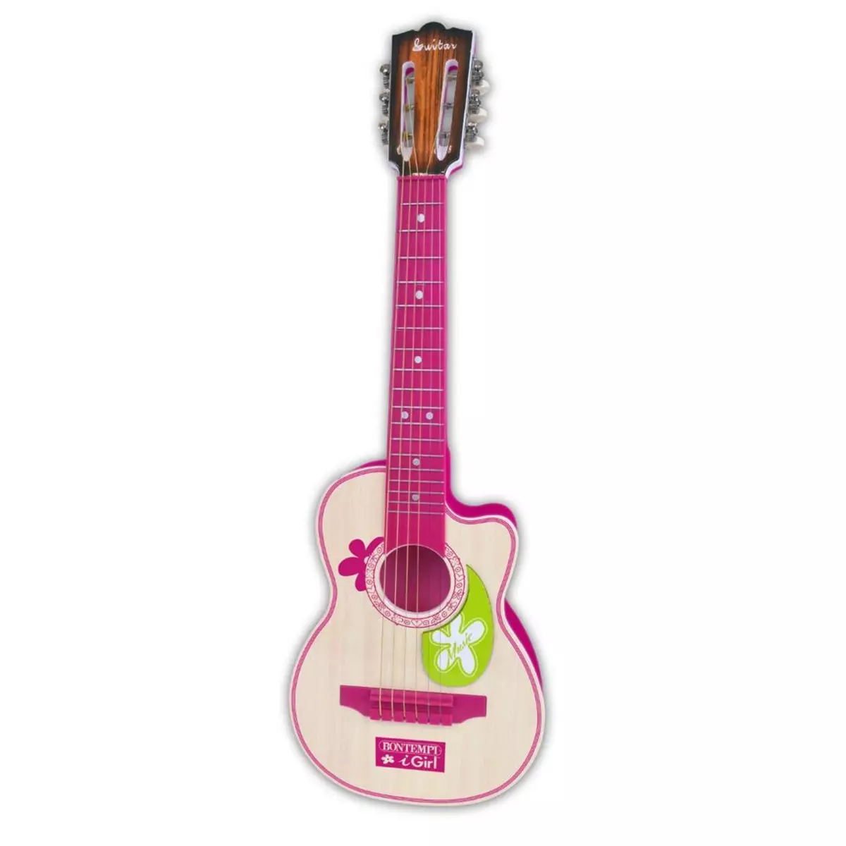 Bontempi Guitare plastique rose 70 cm
