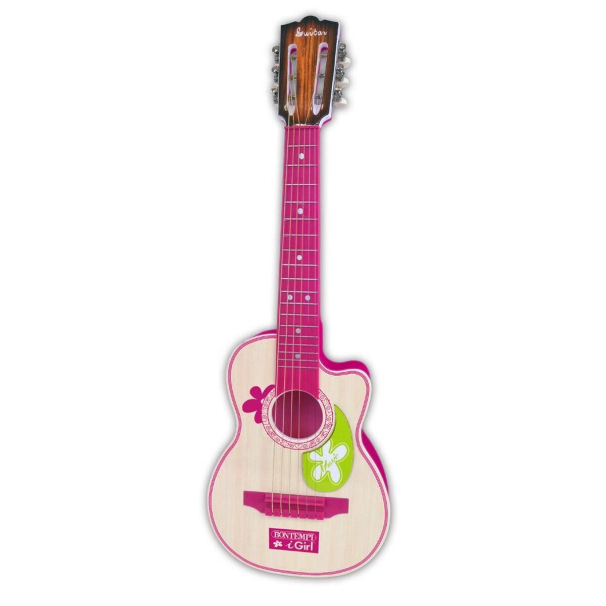 Bontempi Guitare plastique rose 70 cm