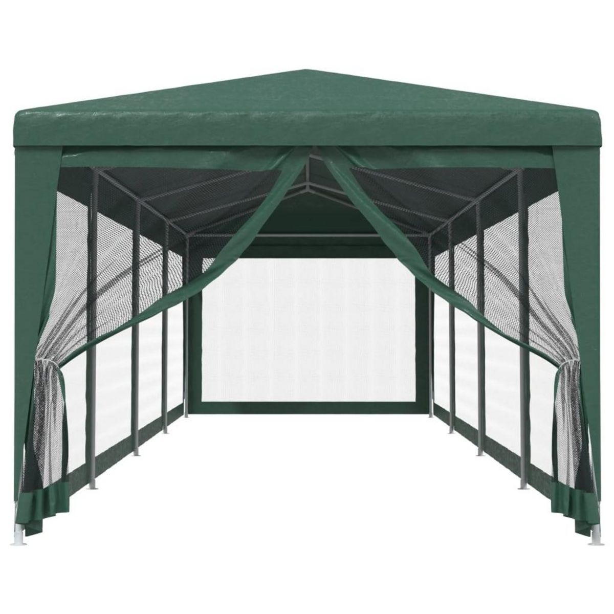 VIDAXL Tente de fete et 10 parois laterales en maille Vert 3x12 m PEHD