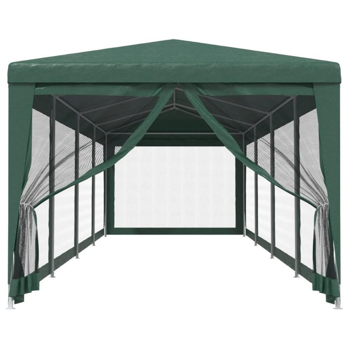 VIDAXL Tente de fete et 10 parois laterales en maille Vert 3x12 m PEHD