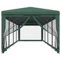 Voir la diapositive 3 : VIDAXL Tente de fete et 10 parois laterales en maille Vert 3x12 m PEHD