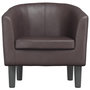 Voir la diapositive 3 : VIDAXL Fauteuil marron similicuir