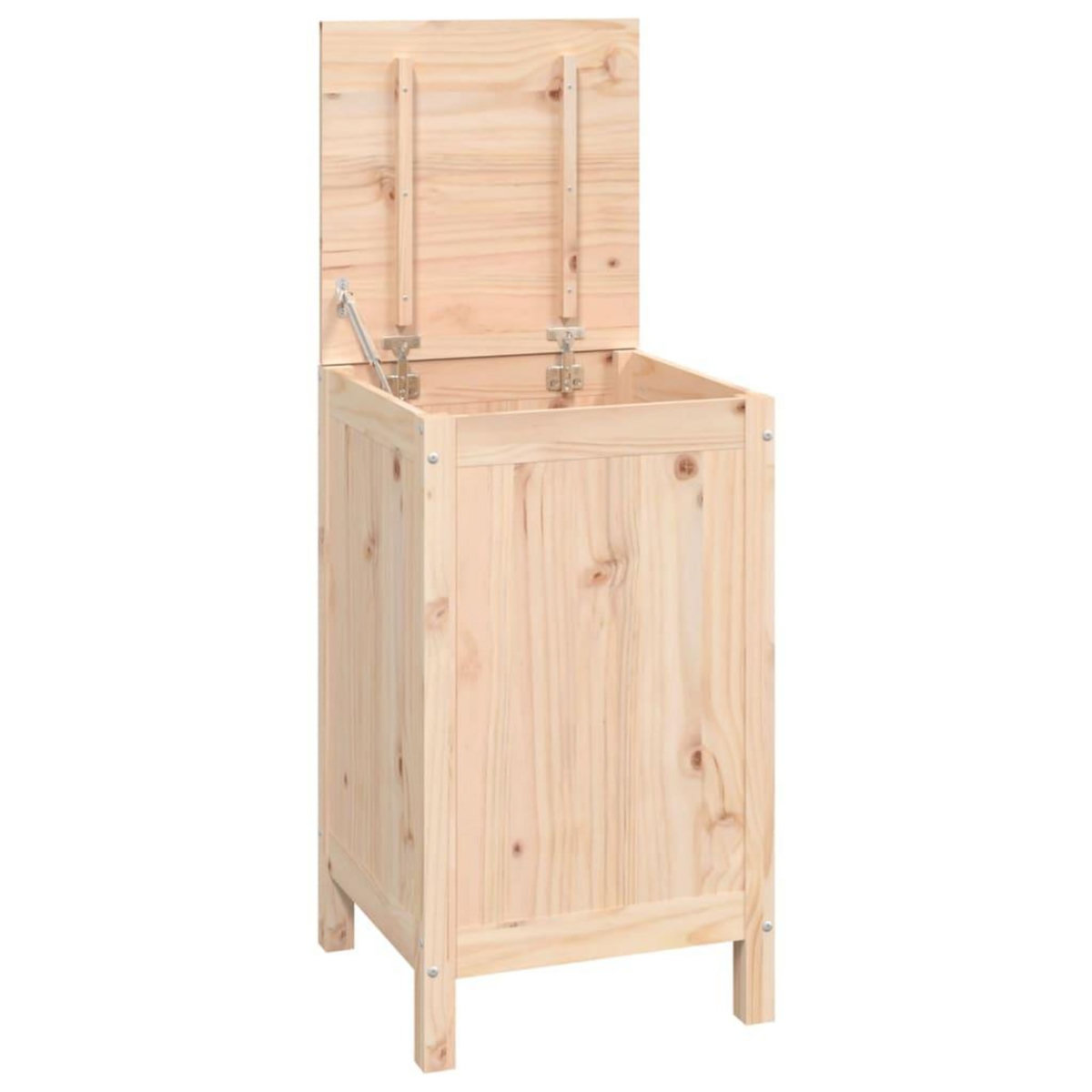 VIDAXL Boîte a linge 44x44x76 cm Bois massif de pin