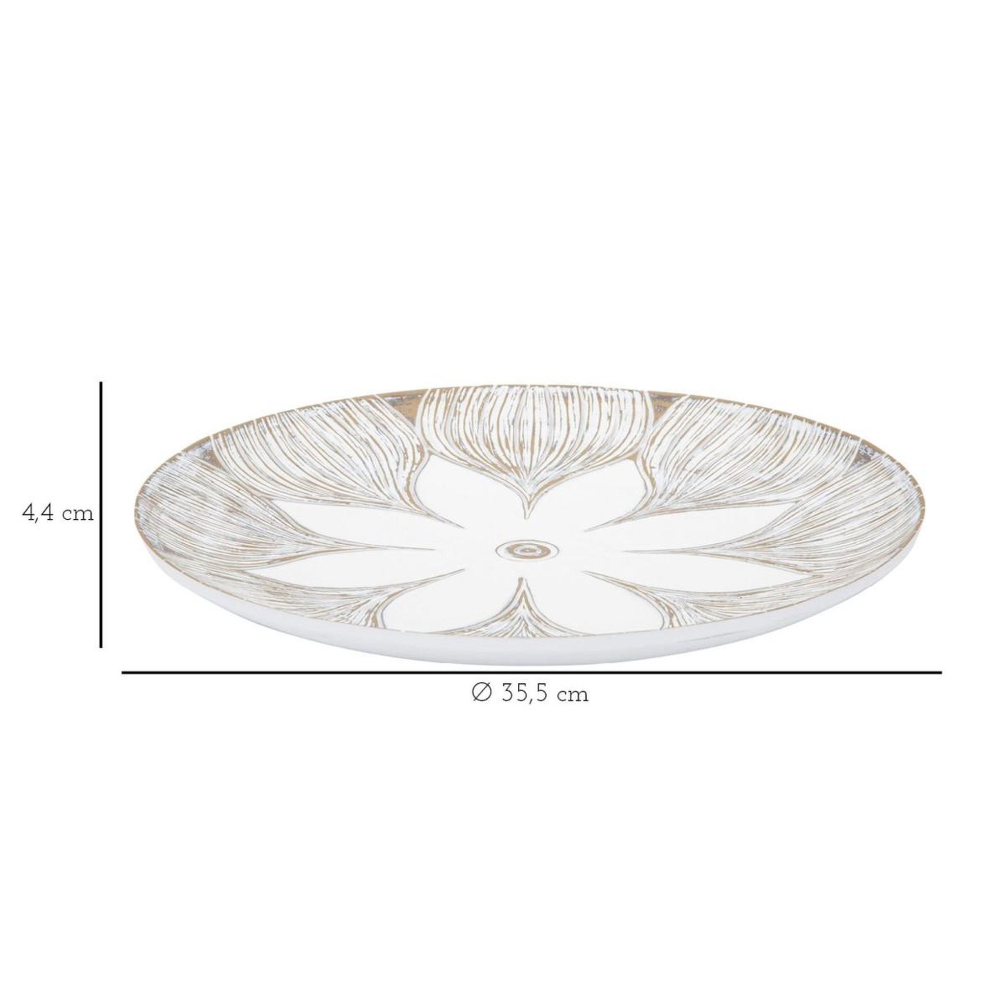 Voir la diapositive 6 : Paris Prix Vide-poche design en polyrésine  atene  35cm blanc