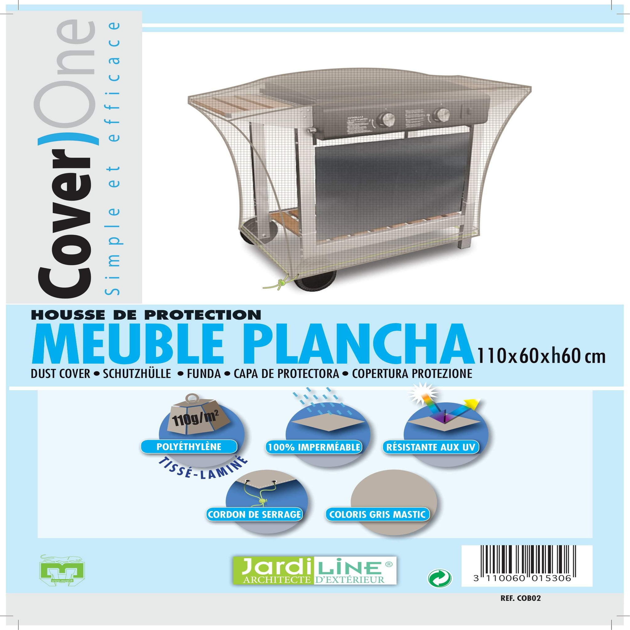 Voir la diapositive 4 : Jardiline Housse cover one meuble plancha