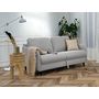 Voir la diapositive 1 : BEST MOBILIER Cosmos - canapé 3 places convertible express couchage quotidien 140 cm matelas 11 cm en tissu
