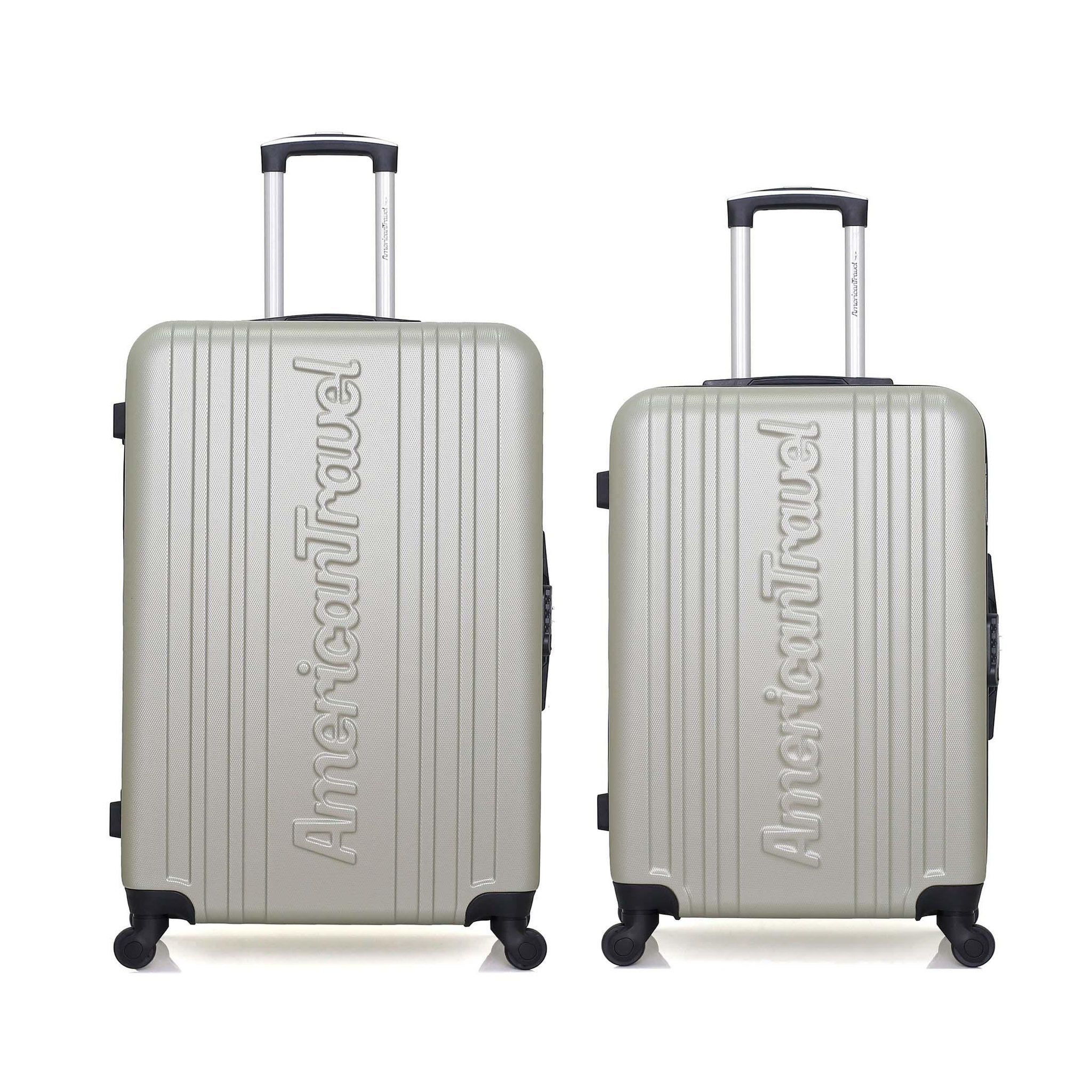 AMERICAN TRAVEL American travel - lot de 2 - valise grand format et valise weekend springfield