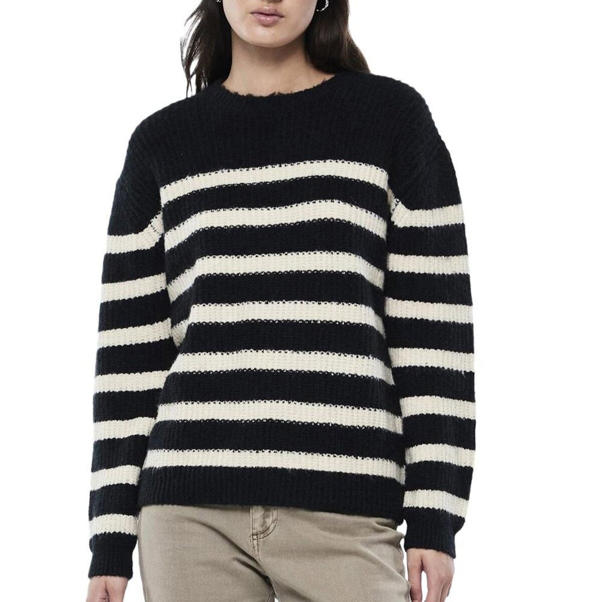 Pieces Pull /Blanc Femme Pieces Klara