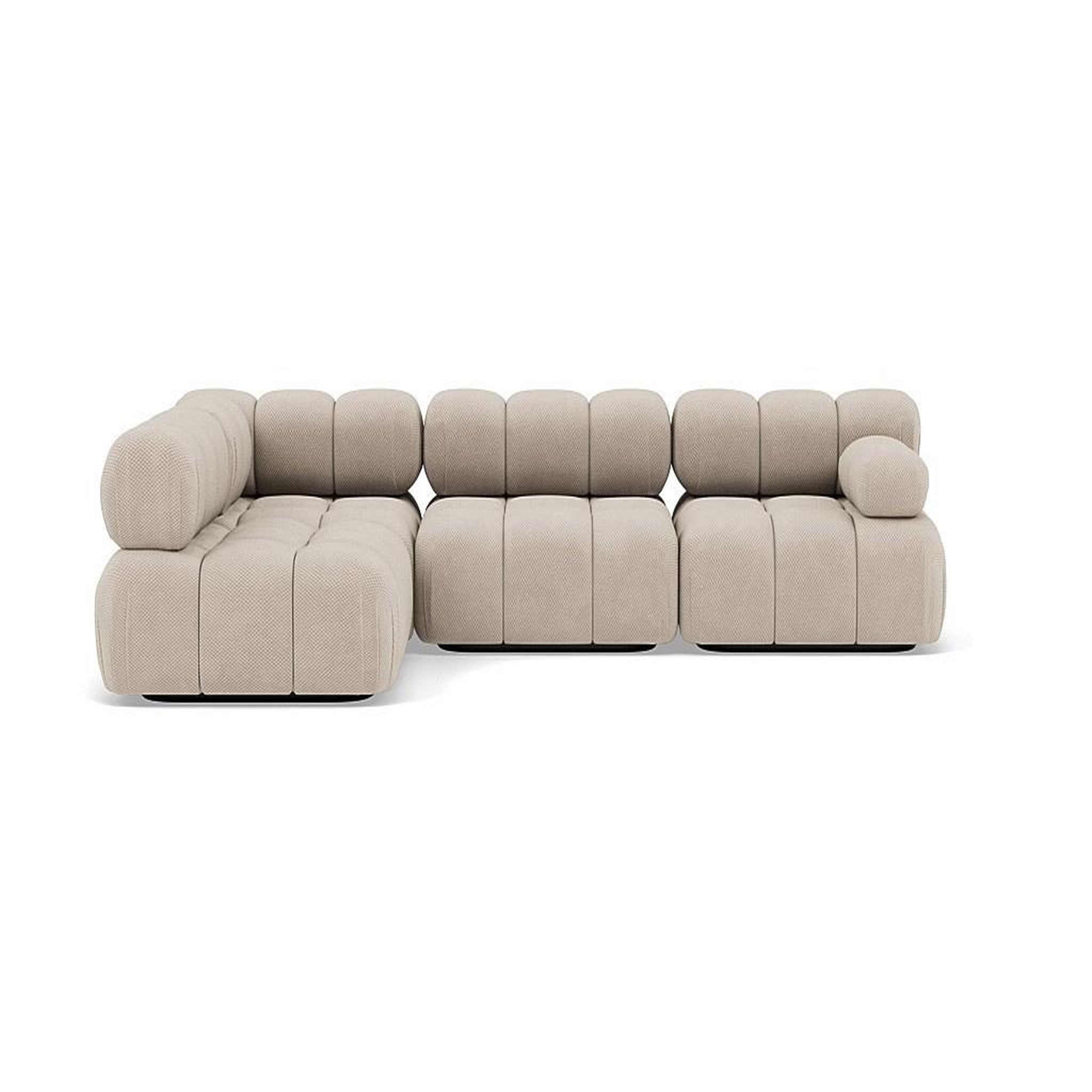 Voir la diapositive 1 : LISA DESIGN Ruby - canapé modulable d'angle gauche 5 places en velours texturé