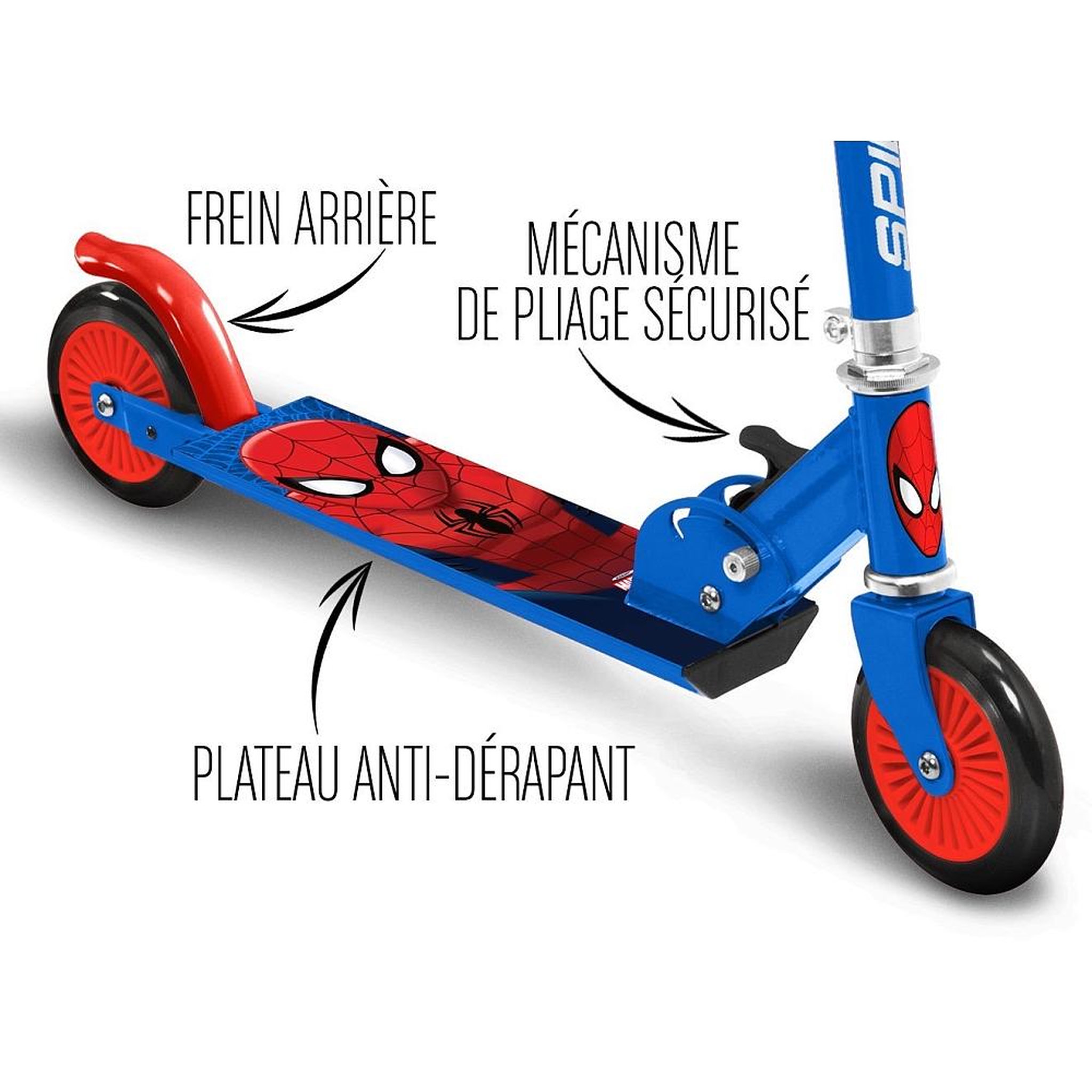 Voir la diapositive 2 : SPIDERMAN Trottinette pliable - Spiderman