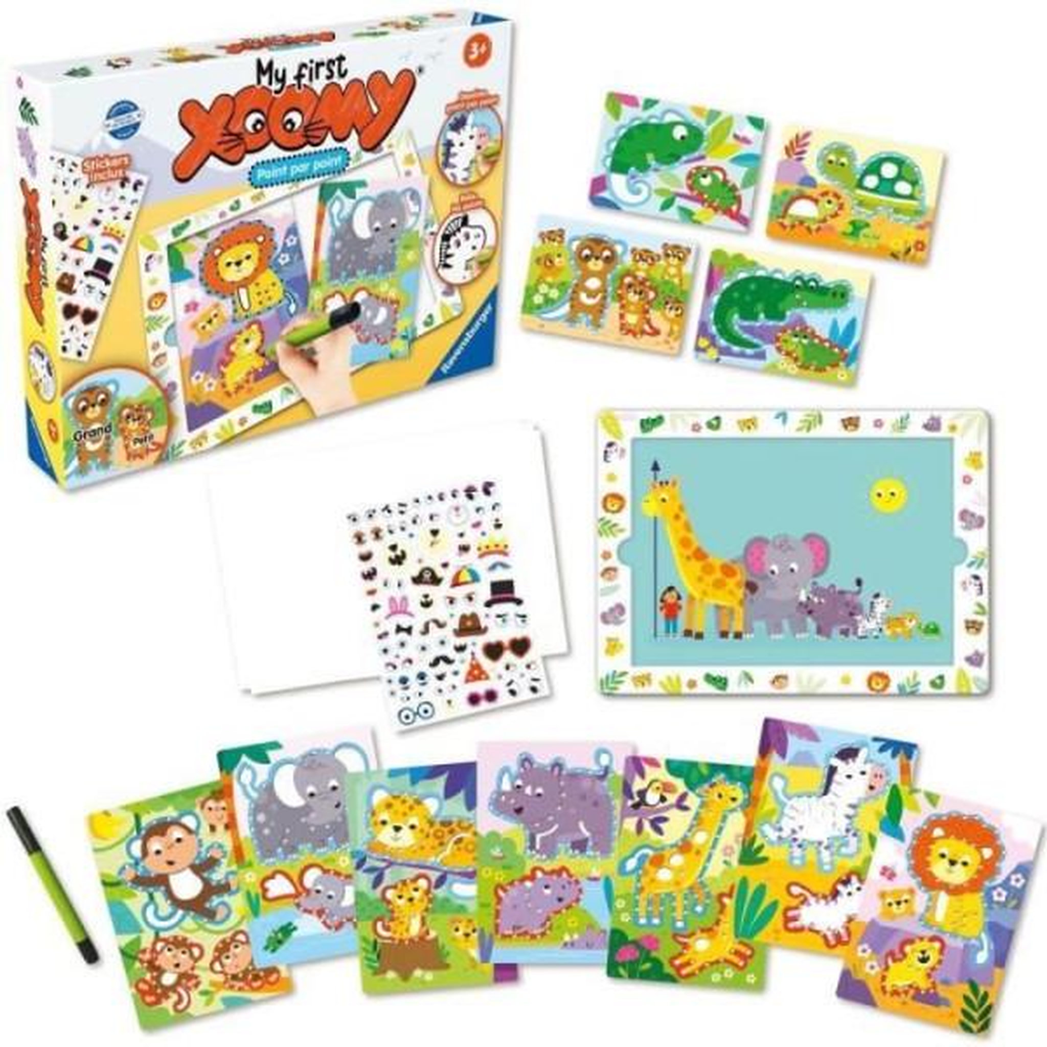 Voir la diapositive 2 : RAVENSBURGER My First Xoomy, Point par Point, Mes premiers dessins, Dessin, Loisir créatif, Des 3 ans, 23752, Ravensburger
