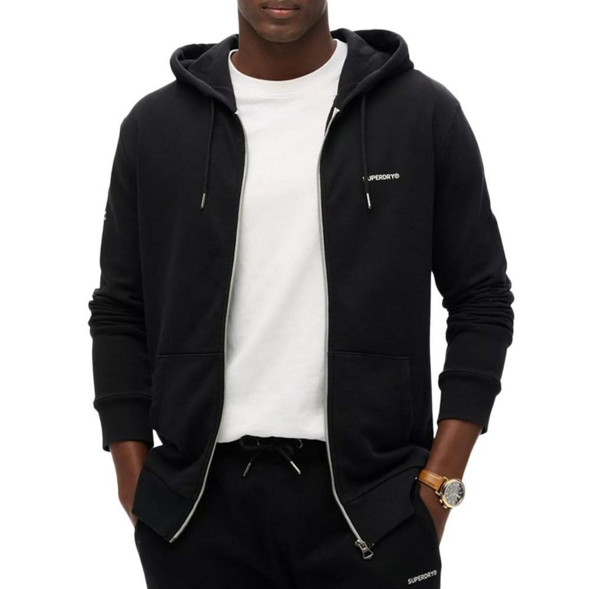 SUPERDRY Sweat Zippé  Homme Superdry Plain Hood
