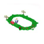 BANDAI Circuit de voiture PeppaPig avec 1 vehicule