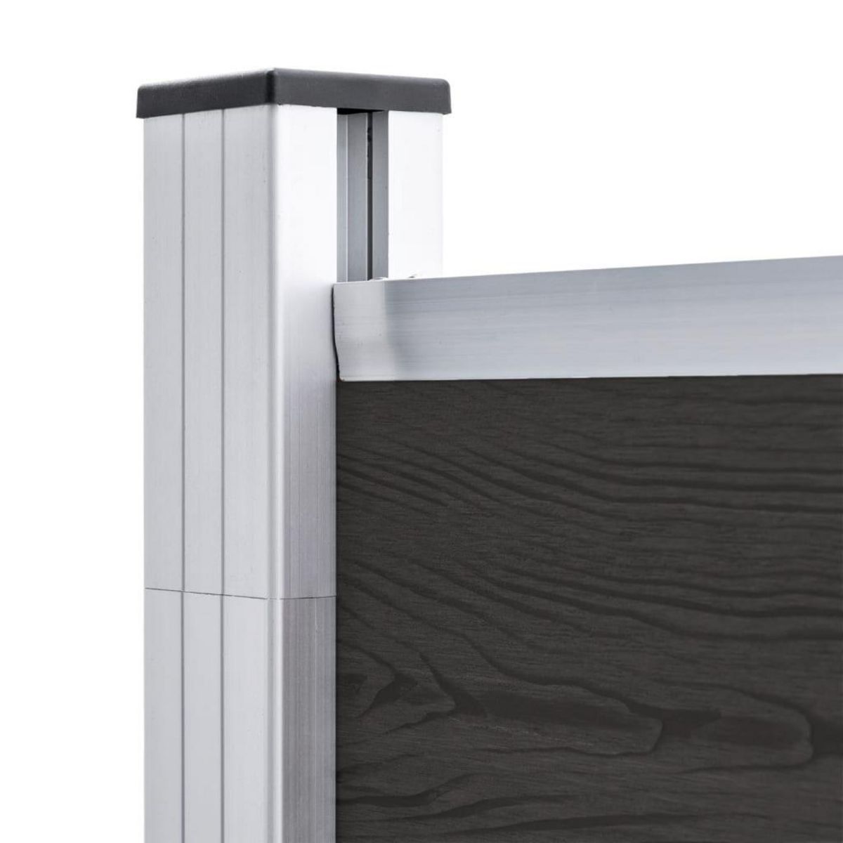 VIDAXL Panneau de cloture WPC 175x186 cm Noir