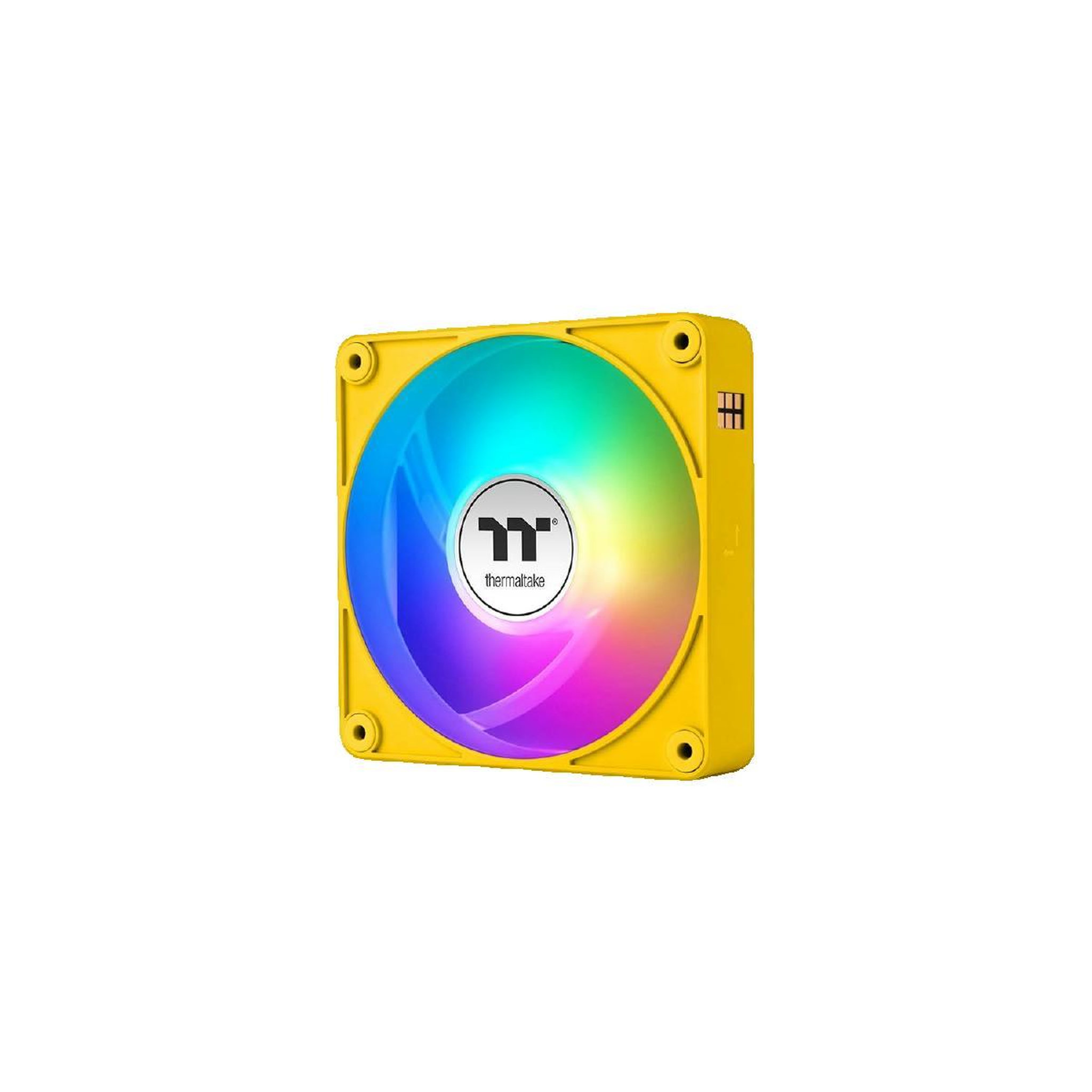 Voir la diapositive 2 : Thermaltake Ventilateur Thermaltake CT120 EX Reverse ARGB Sync Jaune