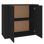 Voir la diapositive 4 : VIDAXL Buffet Noir 80x33x70 cm Bois d'ingenierie