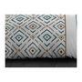 Voir la diapositive 3 : HOME LINGE PASSION Parure de couette microfibre Ethno - 1 housse de couette 140x200 cm + 1 taie d'oreiller 63x63 cm - Bleu canard - HOME LINGE PASS