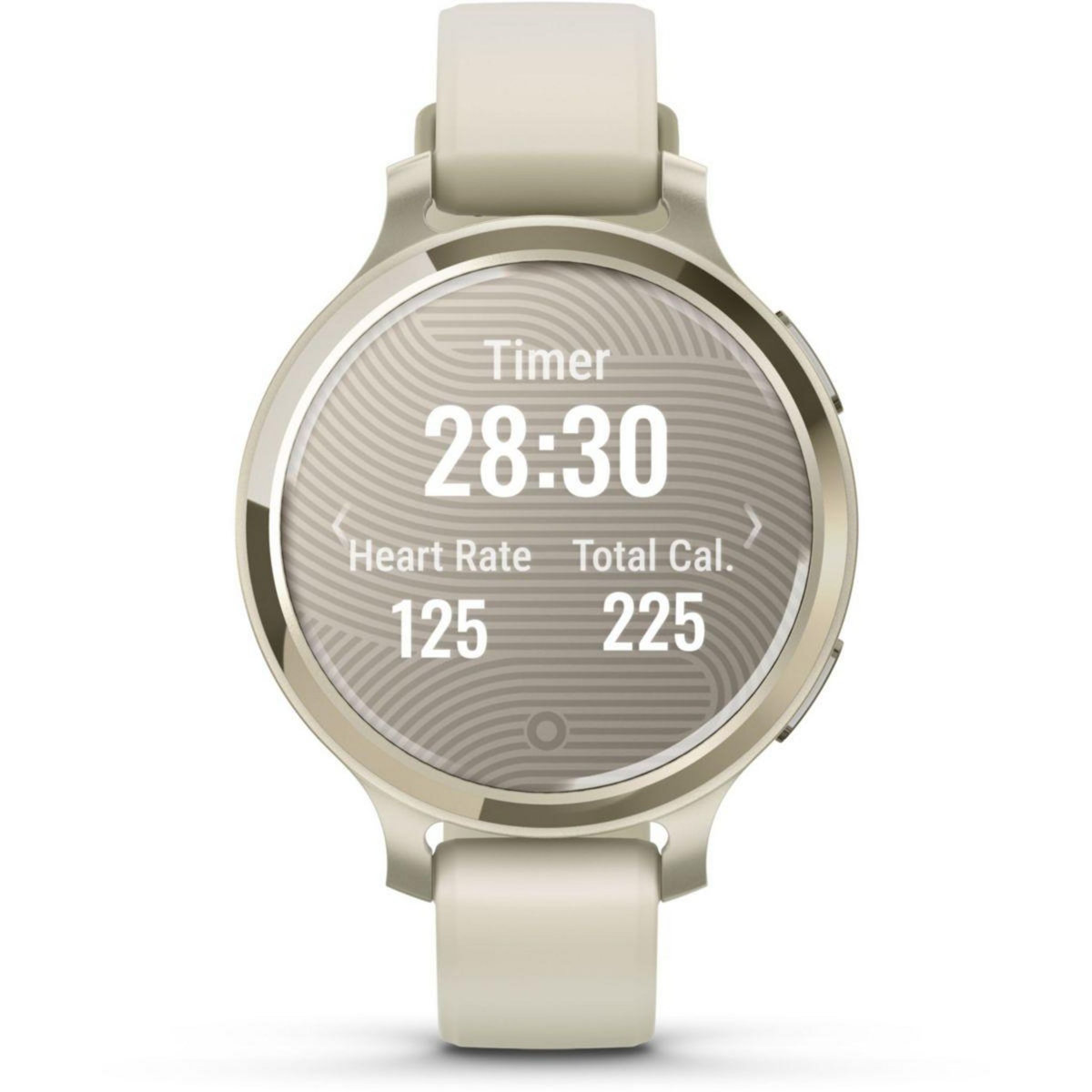 GARMIN Montre sport Lily 2 Active Lunar Gold Silicone blanc