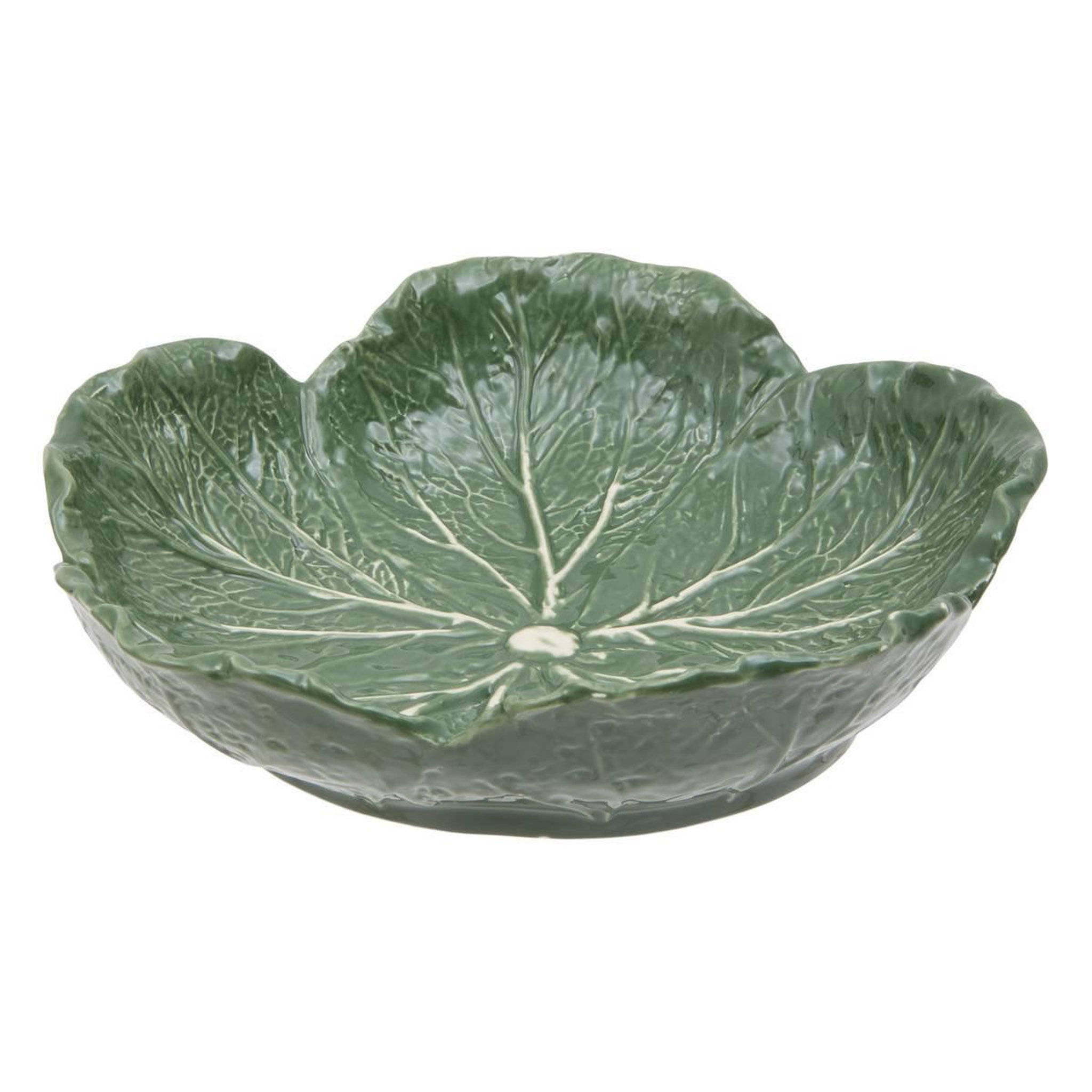 SECRET DE GOURMET Coupelle Chou en Grès  Lisière  21cm Vert