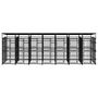Voir la diapositive 2 : VIDAXL Chenil d'exterieur avec toit pour chiens Acier 12,9 m²