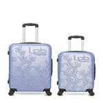LES P'TITES BOMBES LPB LPB LUGGAGE - LOT DE 2 - Valises weekend et cabine NAIS. Coloris disponibles : Rose, Gris, Beige