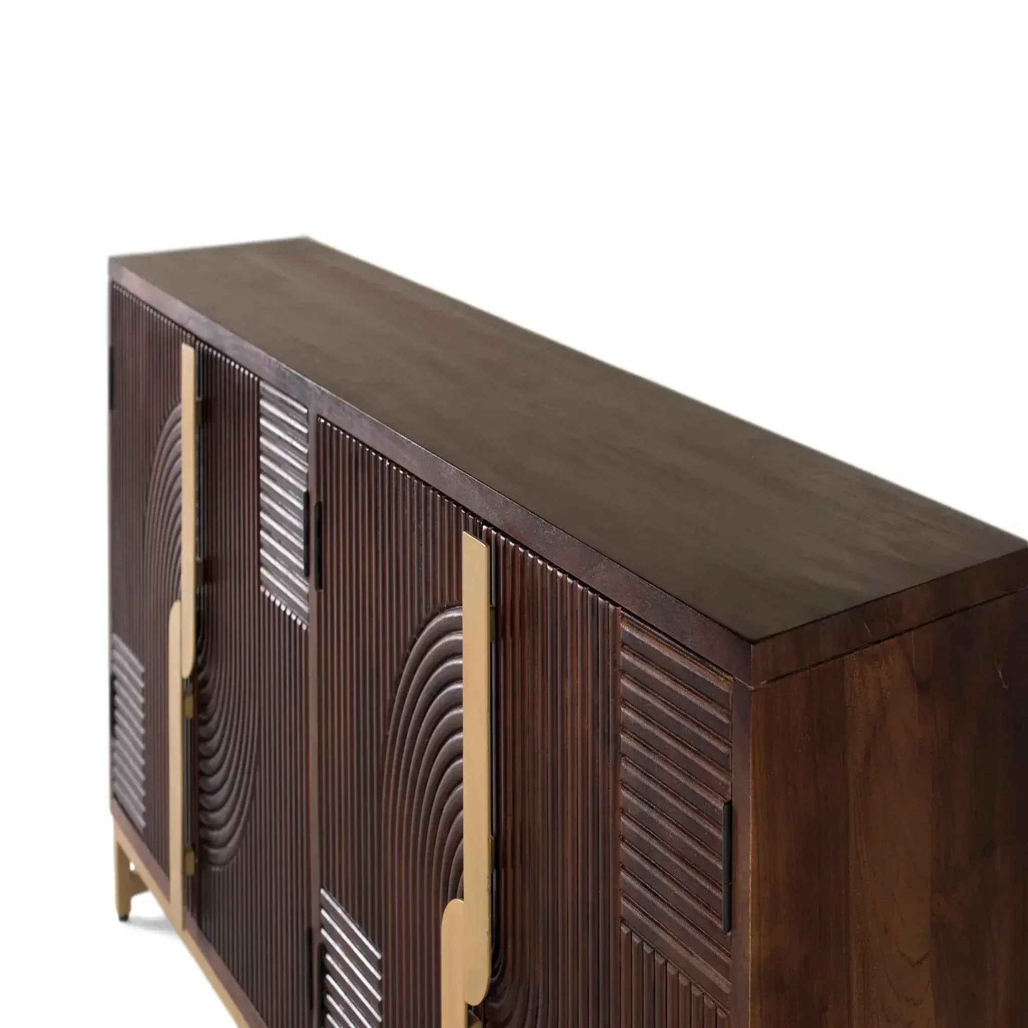 Voir la diapositive 2 : GINER Y COLOMER SL Buffet en bois de manguier 175cm style rustique moderne