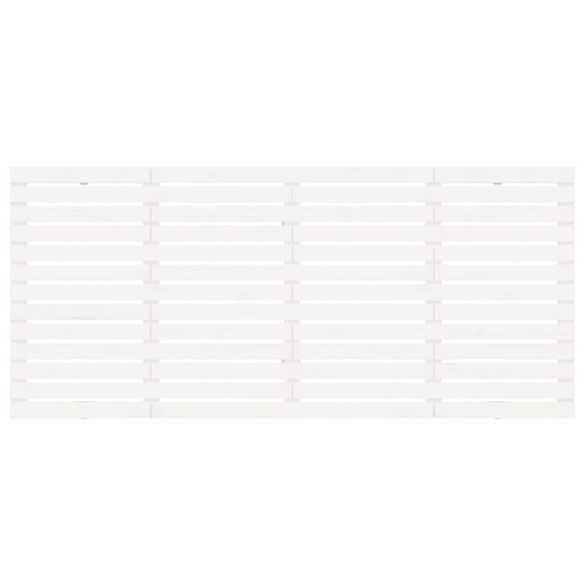 VIDAXL Tete de lit murale Blanc 206x3x91,5 cm Bois massif de pin