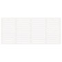 Voir la diapositive 4 : VIDAXL Tete de lit murale Blanc 206x3x91,5 cm Bois massif de pin