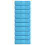 Voir la diapositive 1 : VIDAXL Serviettes de visage 10 pcs turquoise 30x30cm 360g m² 100%coton