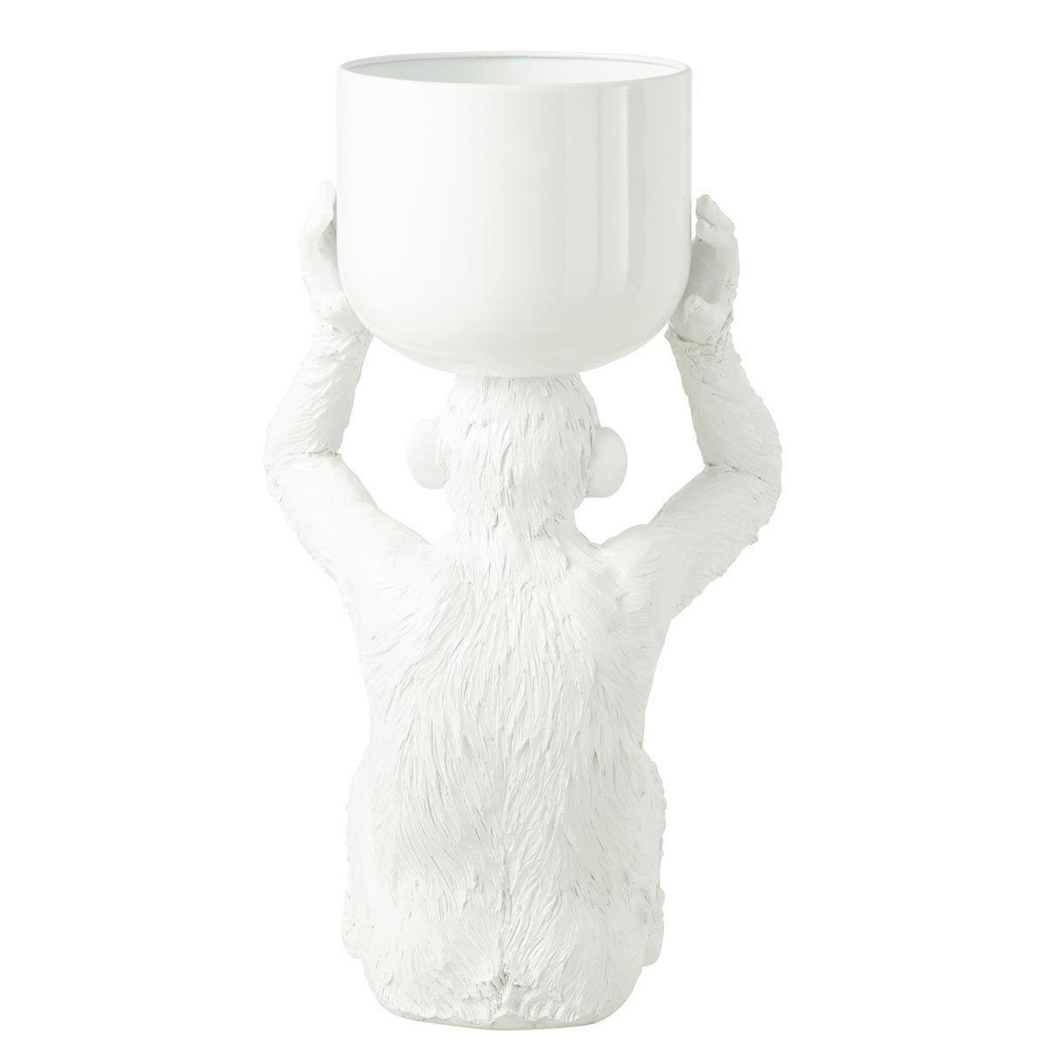 Voir la diapositive 2 : J-LINE Seau à glace design  singe  57cm blanc