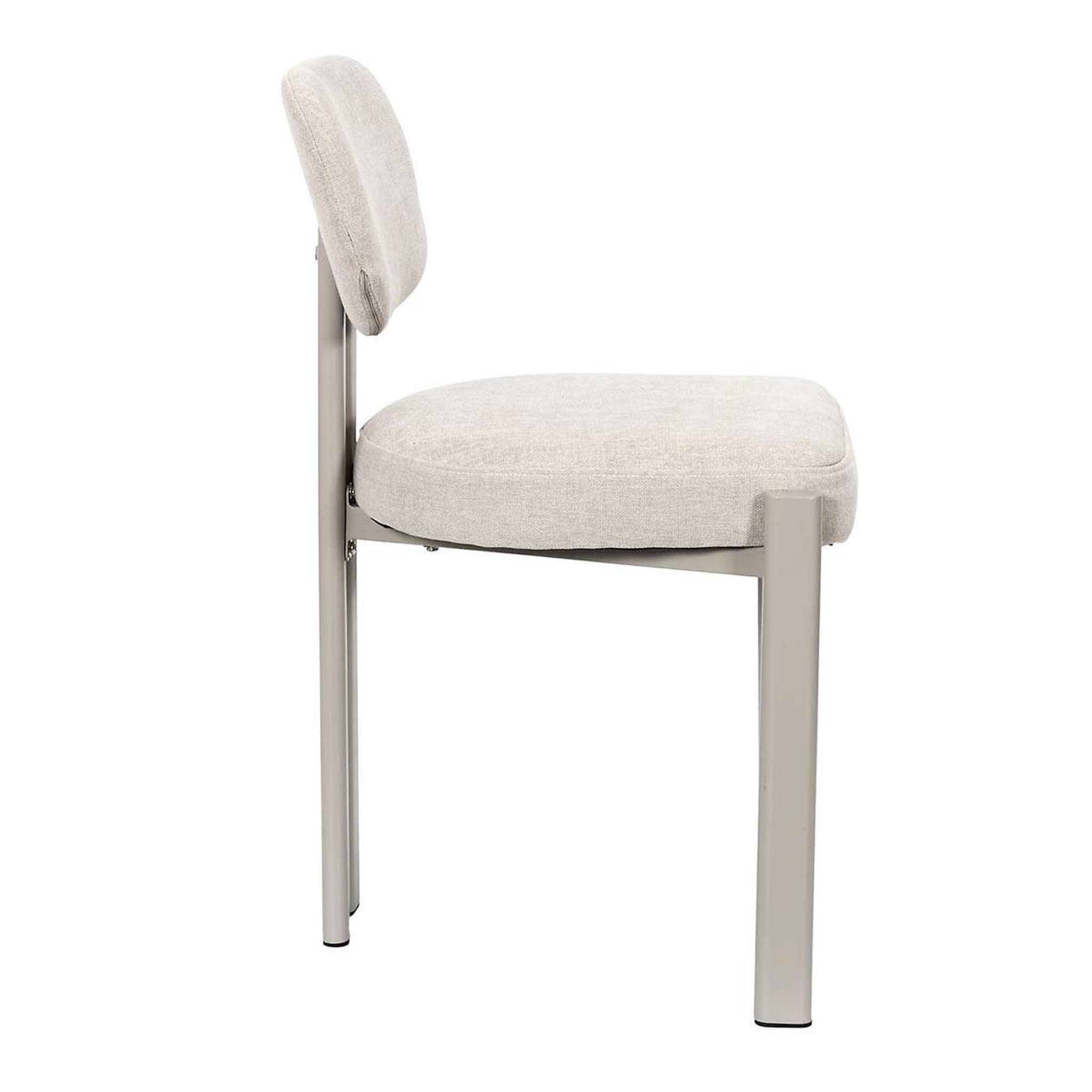 Voir la diapositive 3 : The Home Deco Factory Lot de 2 chaises design  emilia  80cm beige