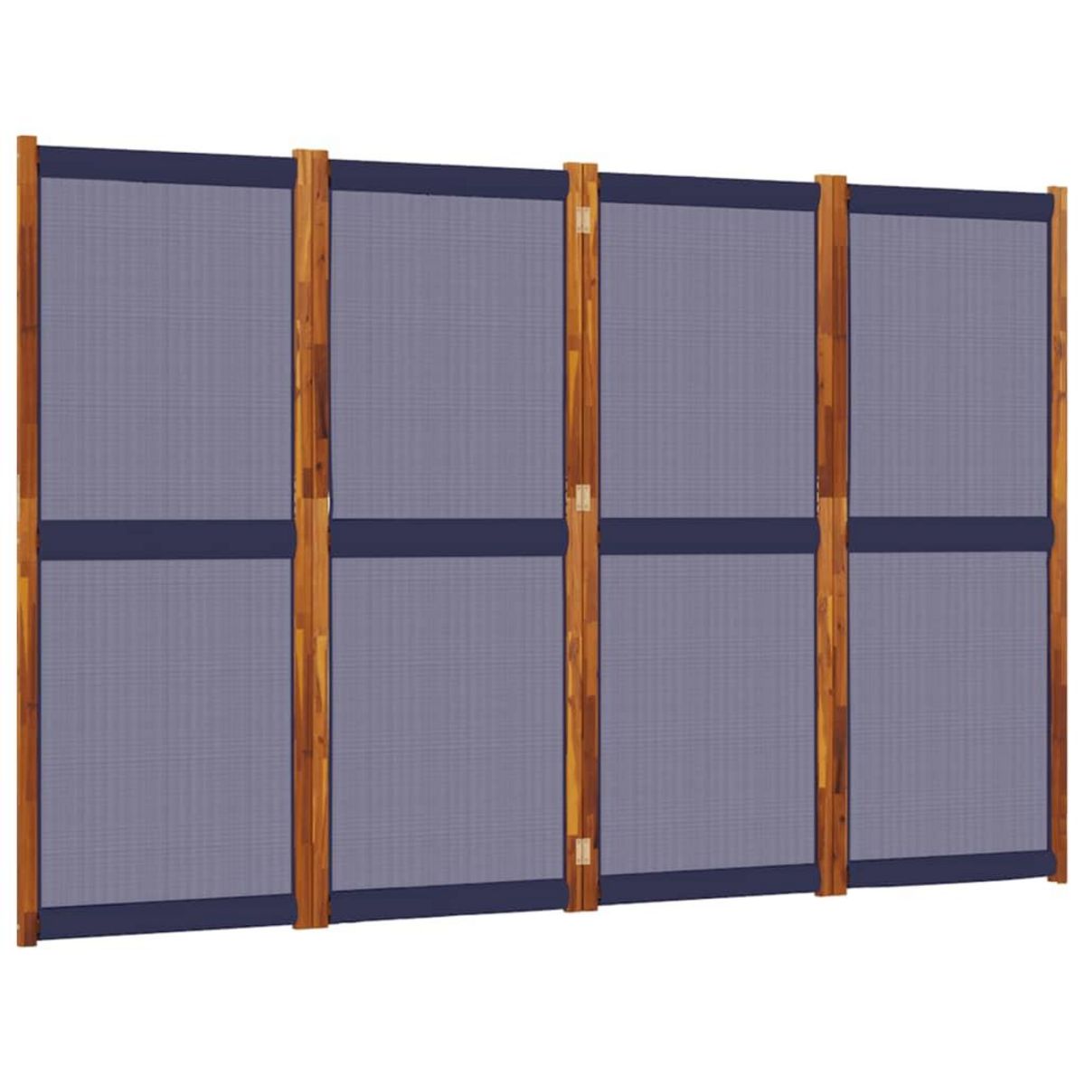 VIDAXL Cloison de separation 4 panneaux bleu fonce 280x180 cm