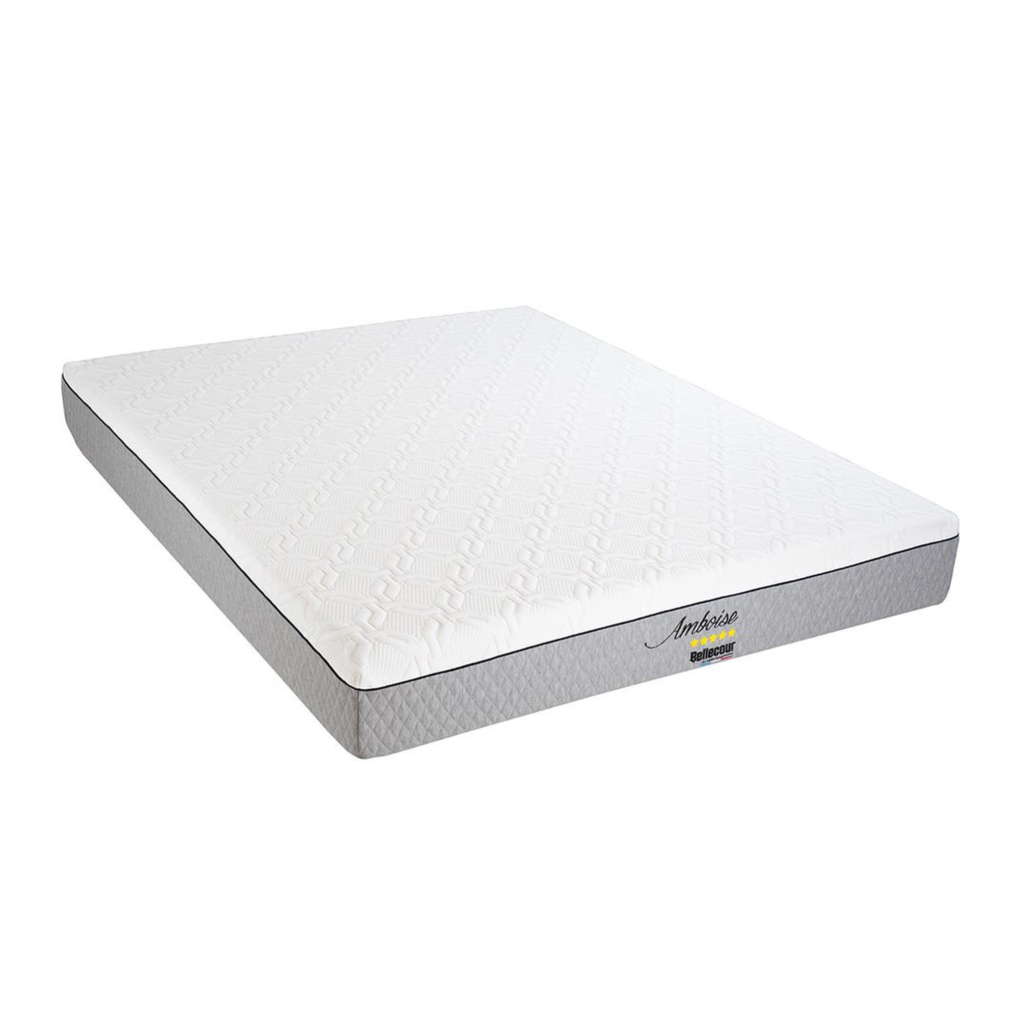 BELLECOUR Bellecour literie | matelas amboise | mousse avec mémoire de forme. Coloris disponibles : Blanc