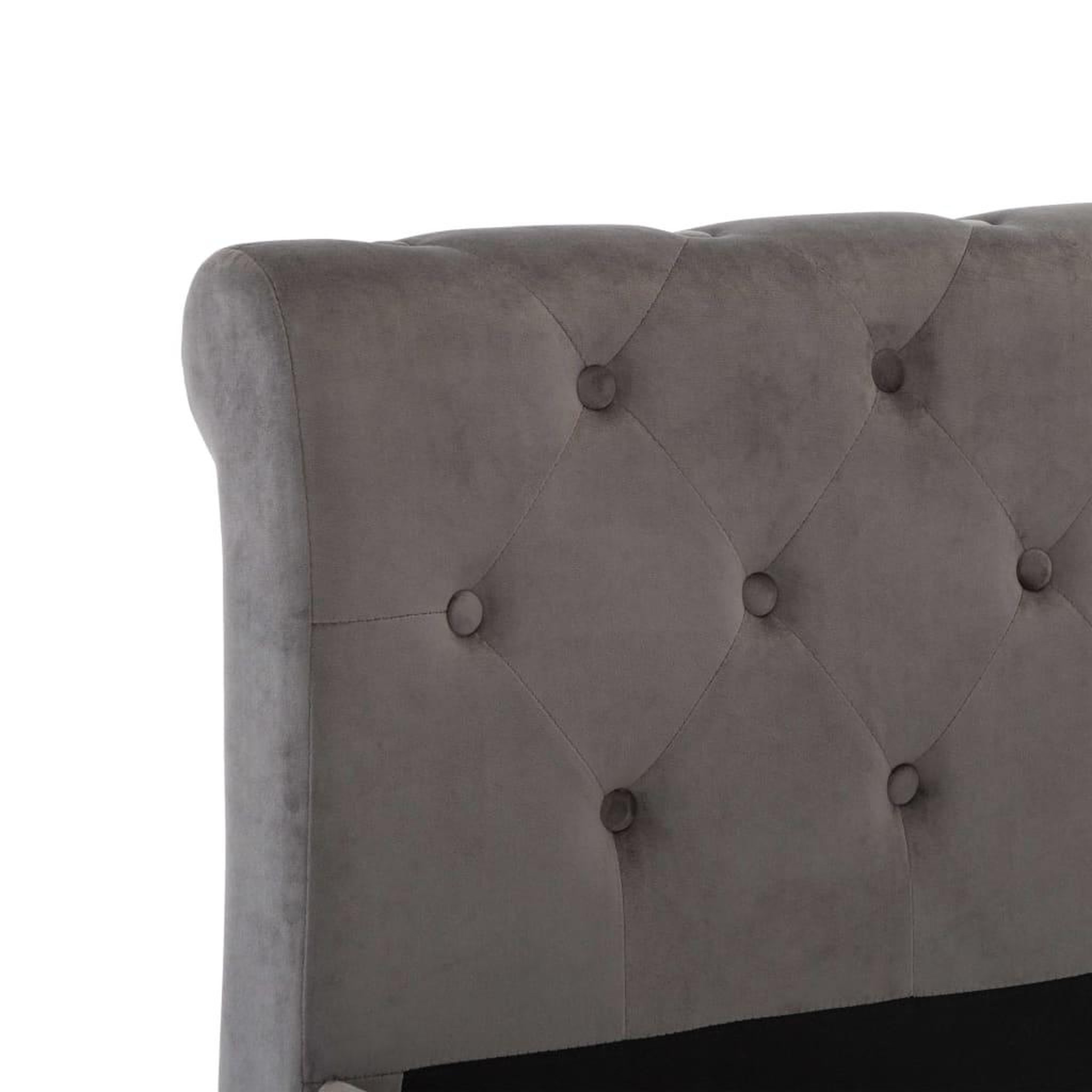 Voir la diapositive 5 : VIDAXL Cadre de lit sans matelas gris velours 120x200 cm