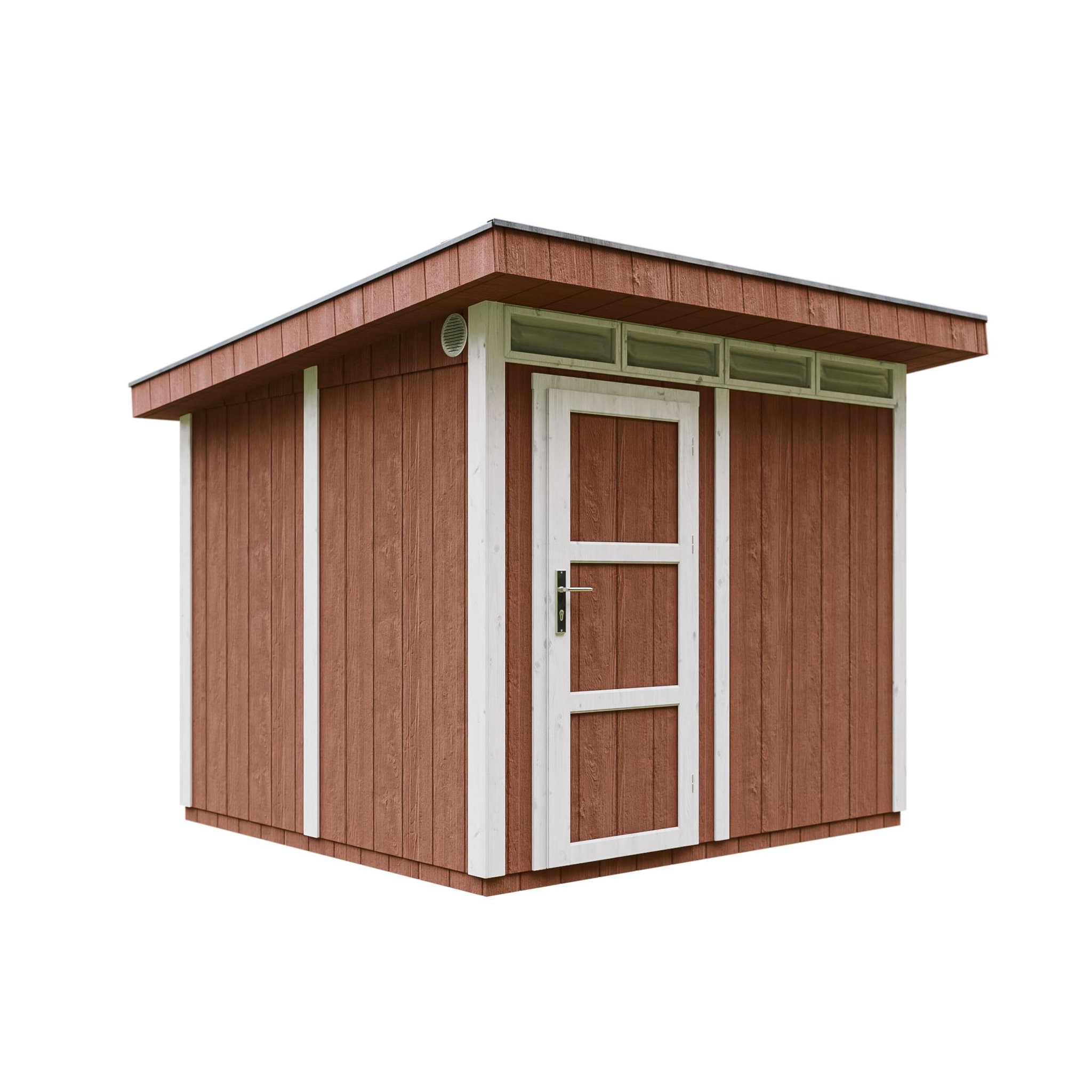 Voir la diapositive 1 : TIMBELA Abri de Jardin Qualité Premium 6m² L294xL279xH237cm avec sol, bardeaux bitumineux M903