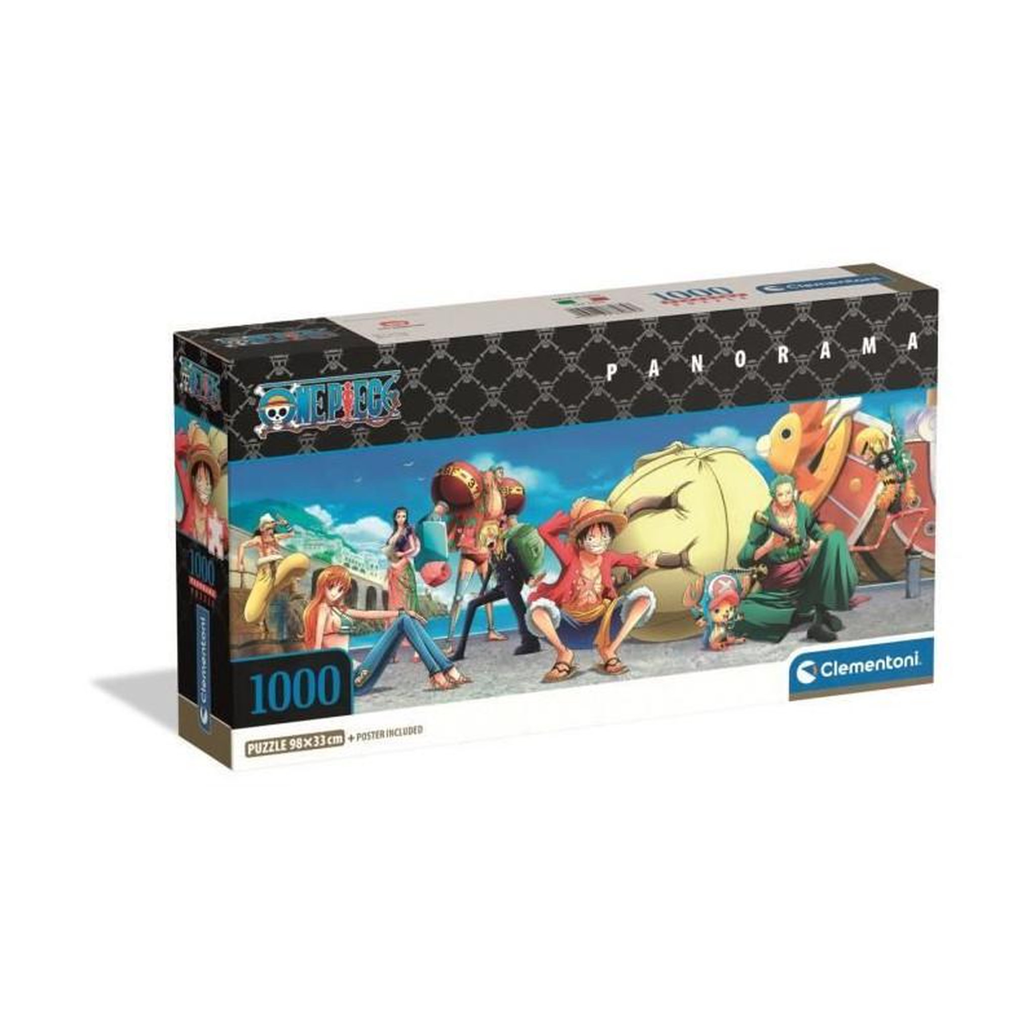 CLEMENTONI Puzzle 1000 pièces Panorama One Piece Compact – Clementoni
