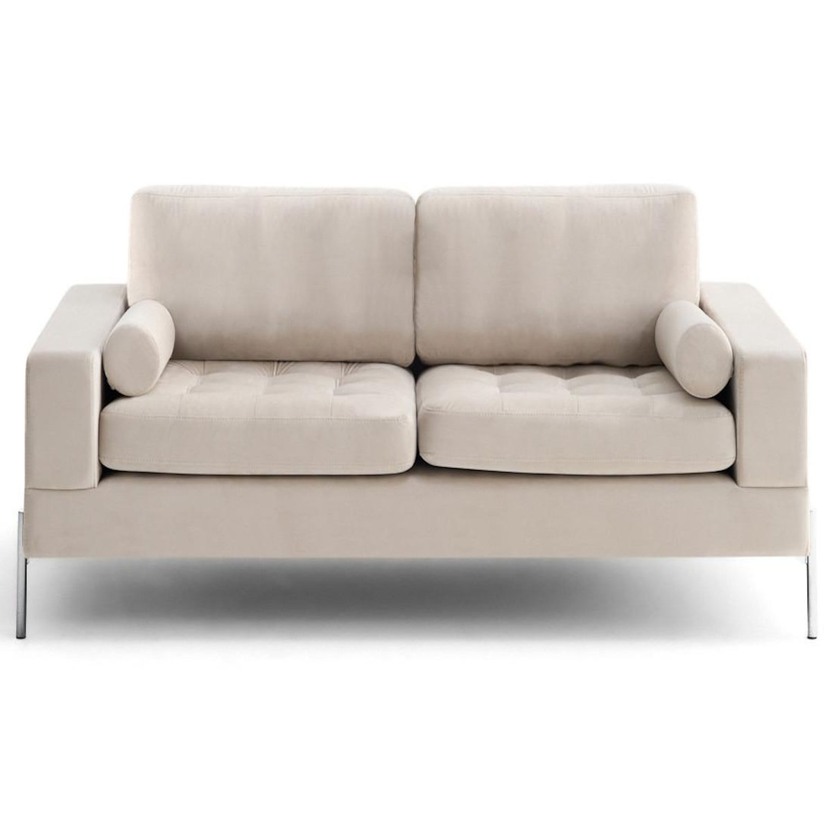 LISA DESIGN Isaure - canapé droit 3 places en velours