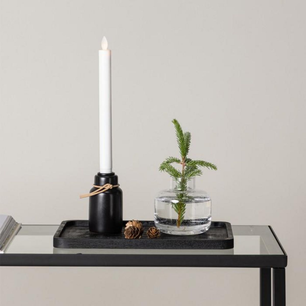 Paris Prix Bougeoir Design à LED  Ulricehamn  6cm Noir