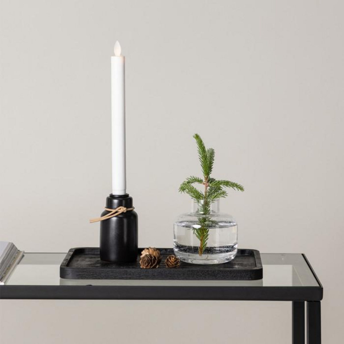 Paris Prix Bougeoir Design à LED  Ulricehamn  6cm Noir