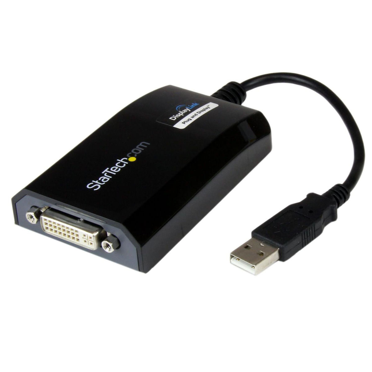 Startech StarTech.com Adaptateur USB vers DVI - 1920x1200 - Carte Graphique et Vidéo Externe - Câble Adaptateur d'Écran Double - Compatible Mac et Windows