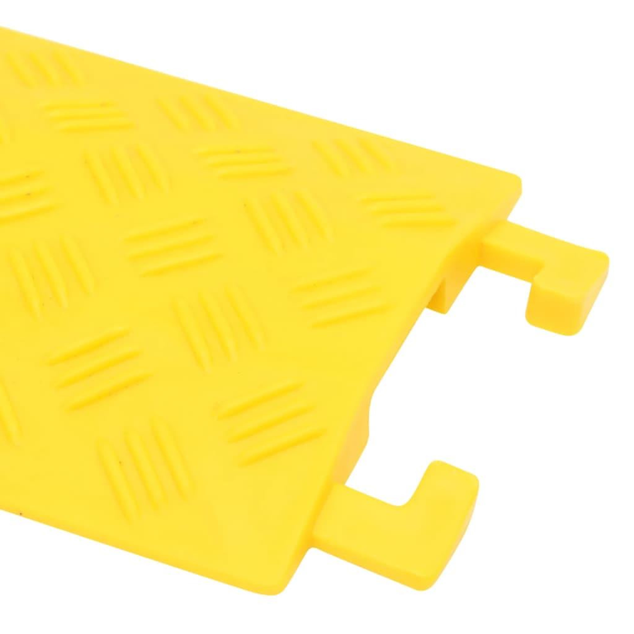 Voir la diapositive 4 : VIDAXL Rampes de protection de cable 4 pcs 98,5 cm Jaune