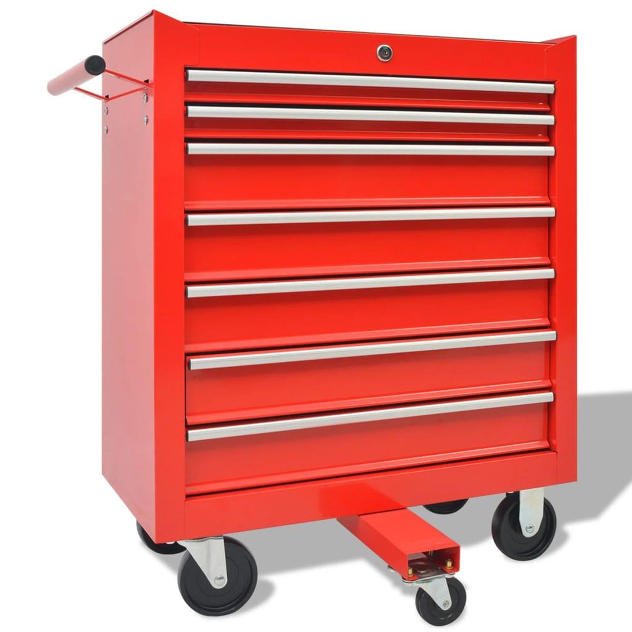 Voir la diapositive 2 : VIDAXL Chariot a outils pour atelier avec 1125 outils acier rouge
