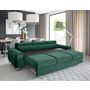 Voir la diapositive 2 : BEST MOBILIER Talisay - canapé droit 3 places - convertible - en velours