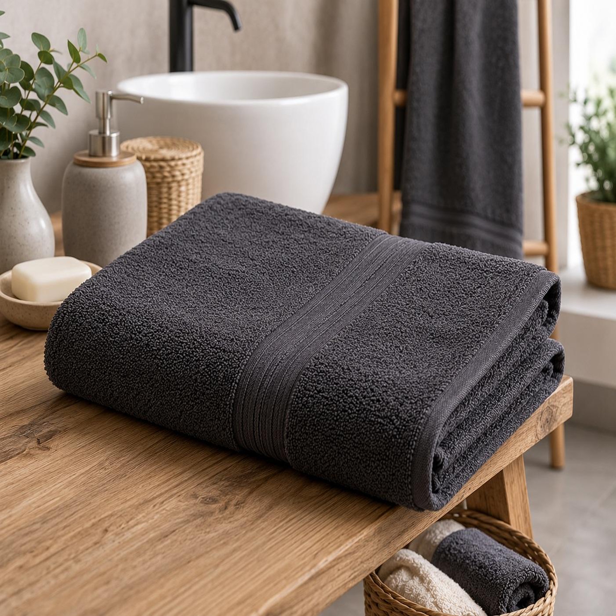 Voir la diapositive 2 : Eden Serviette de toilette laguna design et moderne