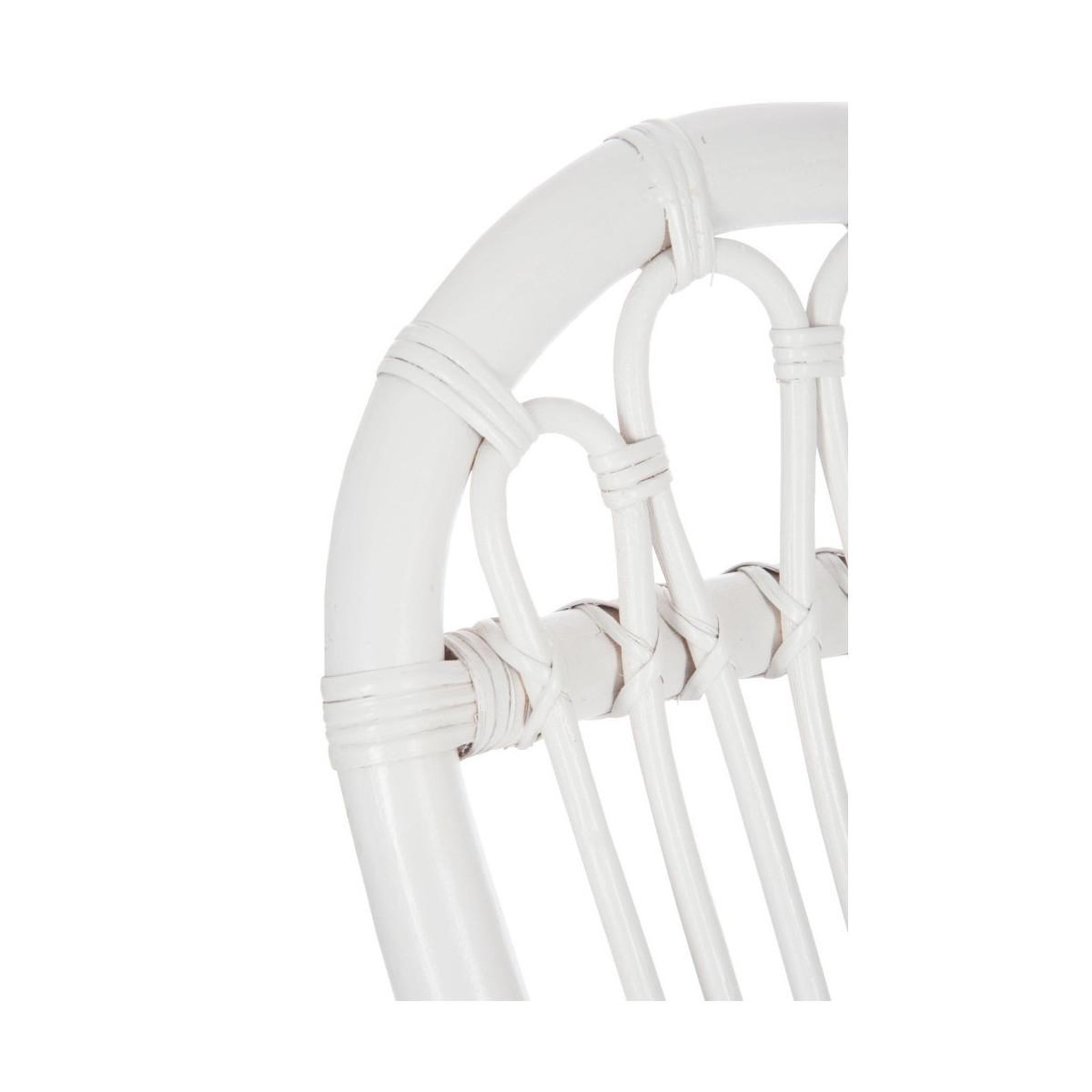 Voir la diapositive 5 : J-LINE Fauteuil à Bascule en Rotin  Washington  93cm Blanc