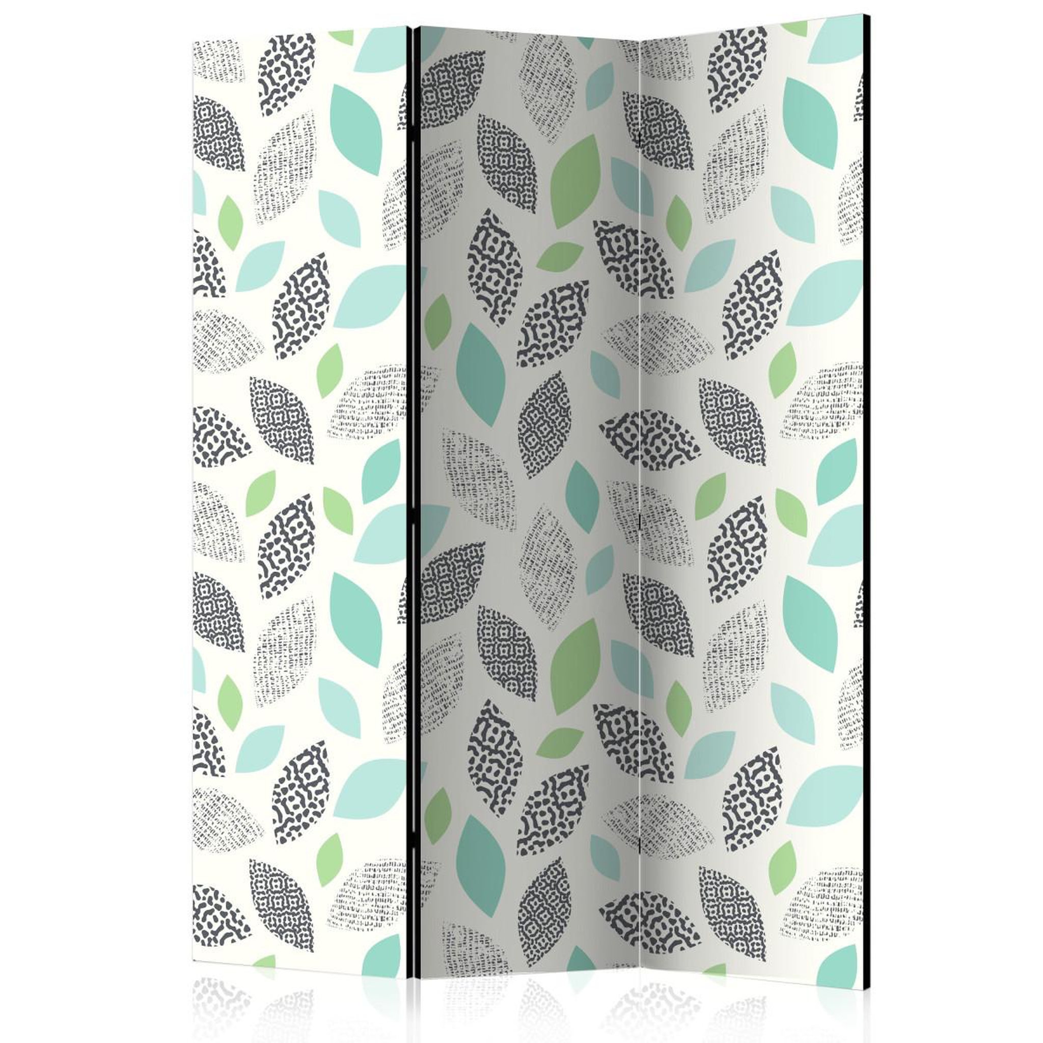 Paris Prix Paravent 3 volets  patterned leaves  135x172cm