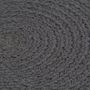 Voir la diapositive 3 : VIDAXL Napperons 6 pcs Gris fonce Plain 38 cm Rond Coton